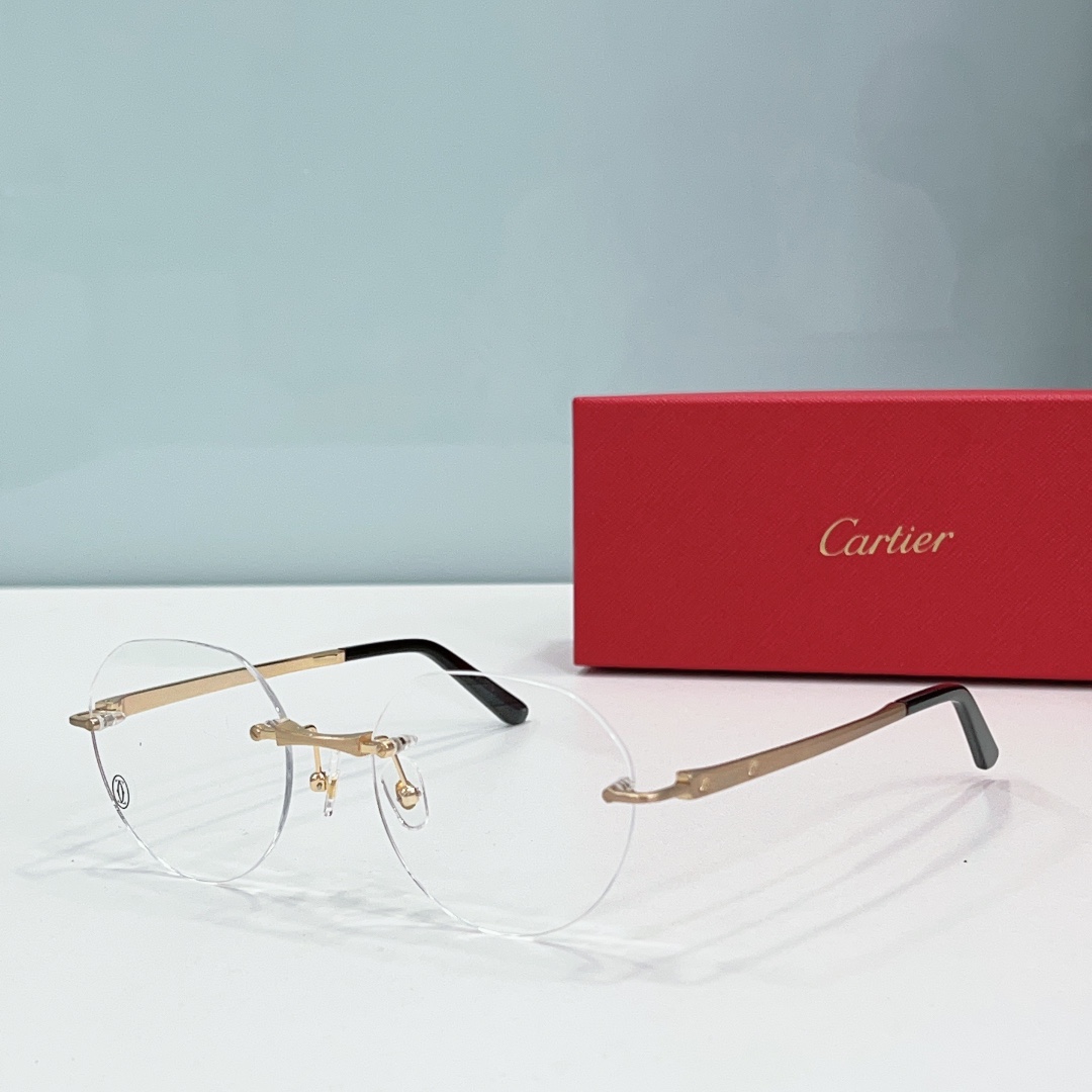 Cartier CT0408 Rimless Eyeglasses