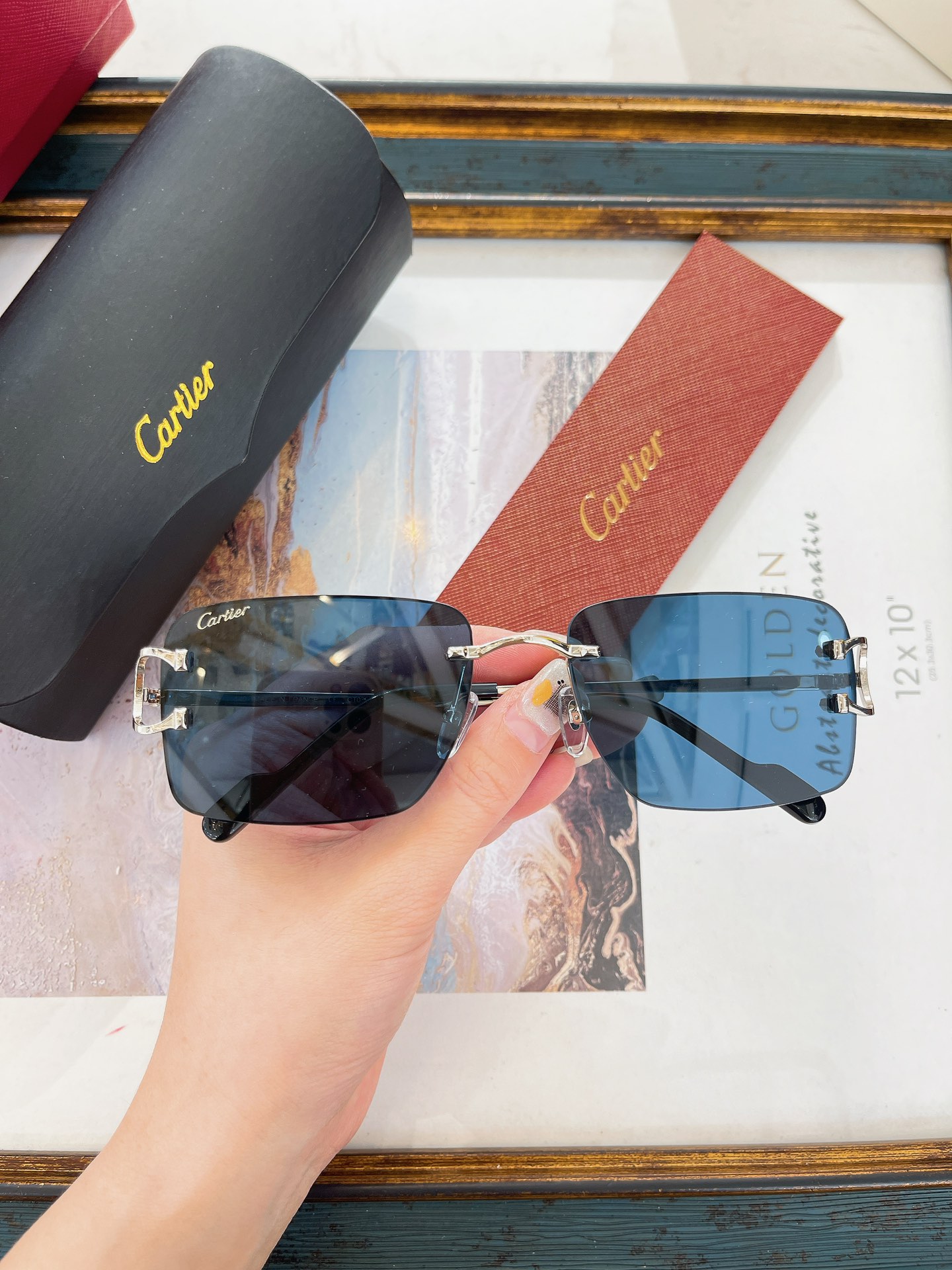 Cartier Signature Rimless Sunglasses
